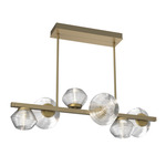 Mesa Twisted Branch Chandelier - Gilded Brass / Mesa Clear