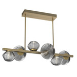 Mesa Twisted Branch Chandelier - Gilded Brass / Mesa Smoke