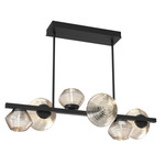 Mesa Twisted Branch Chandelier - Matte Black / Mesa Amber