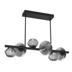 Mesa Twisted Branch Chandelier - Matte Black / Mesa Smoke