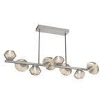 Mesa Twisted Branch Chandelier - Metallic Beige Silver / Mesa Amber