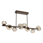 Mesa Twisted Branch Chandelier - Flat Bronze / Mesa Amber