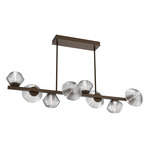 Mesa Twisted Branch Chandelier - Flat Bronze / Mesa Clear