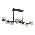 Mesa Twisted Branch Chandelier - Matte Black / Mesa Amber