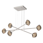 Mesa Moda Linear Chandelier - Metallic Beige Silver / Mesa Bronze