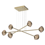 Mesa Moda Linear Chandelier - Gilded Brass / Mesa Bronze