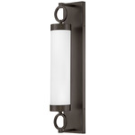 Baylor Bathroom Vanity Light - Black Oxide / Etched Opal