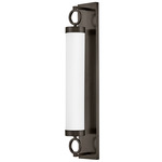 Baylor Bathroom Vanity Light - Black Oxide / Etched Opal