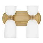 Tallulah Bathroom Vanity Light - Lacquered Brass / Etched Opal