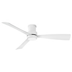 Iver Dual Mount Smart Ceiling Fan with Light - Matte White / Matte White