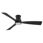 Iver Dual Mount Smart Ceiling Fan with Light - Matte Black / Matte Black