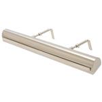 Classic Traditional Strap Motif Plug-in Picture Light - Satin Nickel / Polished Nickel