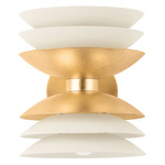 Oneida Wall Sconce - Vintage Gold Leaf / Sand