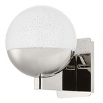 Rochford Wall Sconce - Polished Nickel / Clear Etched