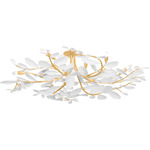 Marabec Ceiling Light - Vintage Gold Leaf / White