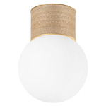 Ardsley Ceiling Light - Vintage Gold Leaf / Natural / Opal