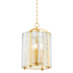 Ramsey Pendant - Aged Brass / Clear
