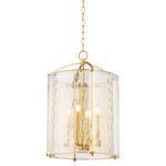 Ramsey Pendant - Aged Brass / Clear
