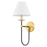 Demarest Wall Light - Aged Brass / Distressed Bronze / White