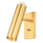 Clark Wall Light - Aged Brass / White