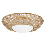 Killington Ceiling Light - Rattan / Opal