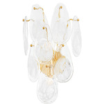 Darcia Wall Sconce - Aged Brass / Piastra Glass