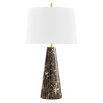 Fanny Table Lamp - Dark Stone / White