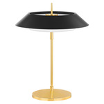 Westport Table Lamp - Aged Brass / Black / Opal