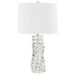 Bellarie Table Lamp - Crystal / White Linen