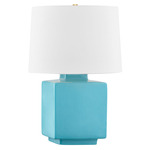 Hawley Table Lamp - Turquoise / White