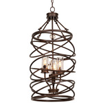 Eternity Foyer Pendant - Etruscan Bronze / Clear