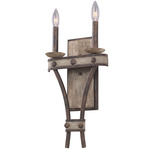 Coronado Wall Sconce - Florence Gold / Light Wood