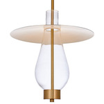 Hugo Pendant - Winter Brass / Clear