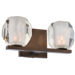 Regent Bathroom Vanity Light - Vintage Bronze / Clear