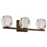 Regent Bathroom Vanity Light - Vintage Bronze / Clear