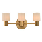 Harlowe Bathroom Vanity Light - Winter Brass / Frosted