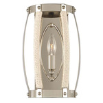 Bradbury Wall Sconce - Polished Nickel / Rope