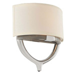 Bombay Wall Sconce - Chrome / Off White
