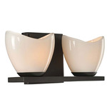 Vero Bathroom Vanity Light - English Bronze / White