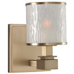Destin Wall Sconce - Brushed Bronze / Frosted