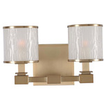 Destin Bathroom Vanity Light - Brushed Bronze / Frosted