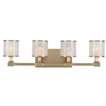 Destin Bathroom Vanity Light - Brushed Bronze / Frosted