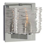 South Bay Wall Sconce - Polished Chrome / Clear