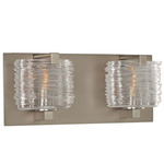 South Bay Bathroom Vanity Light - Satin Nickel / Clear