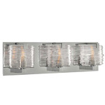 South Bay Bathroom Vanity Light - Polished Chrome / Clear