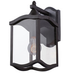 Lakewood Outdoor Wall Light - Aged Iron / Clear