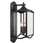 Lakewood Outdoor Wall Light - Aged Iron / Clear