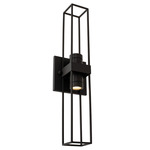 Eames Tall Outdoor Wall Sconce - Matte Black