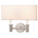 Dupont Wall Sconce - Polished Chrome / Off White