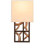 Hudson Wall Sconce - Antique Bronze / Antique Gold / Beige